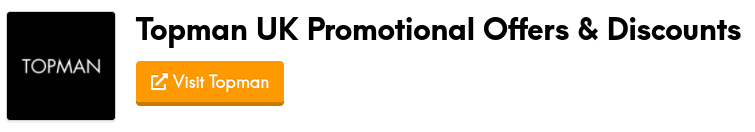 topman promotional offers and discount codes